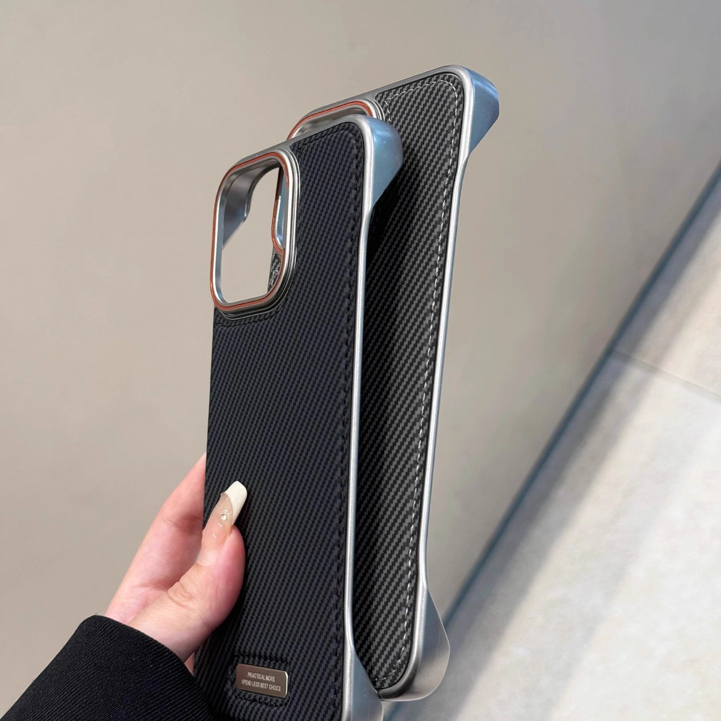 Frameless Leather Magnetic Phone Case