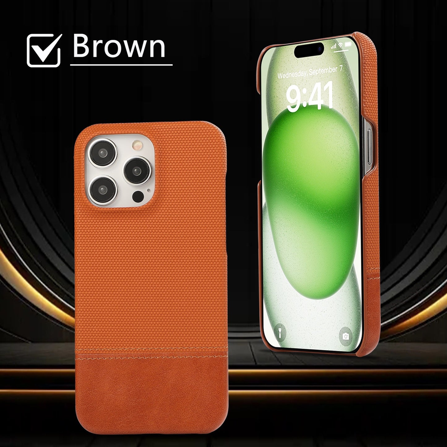 Leather Stitching Anti-slip Phone Case