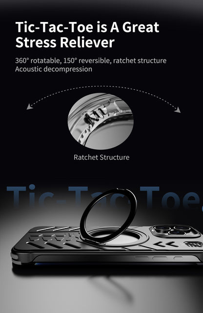 New Knight Series Metal Heat Dissipation Magnetic Phone Case
