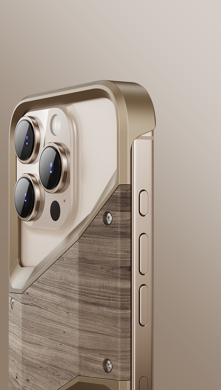 Original Wood Metal Heat Dissipation Phone Case