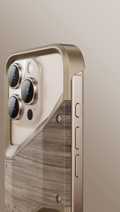 Original Wood Metal Heat Dissipation Phone Case