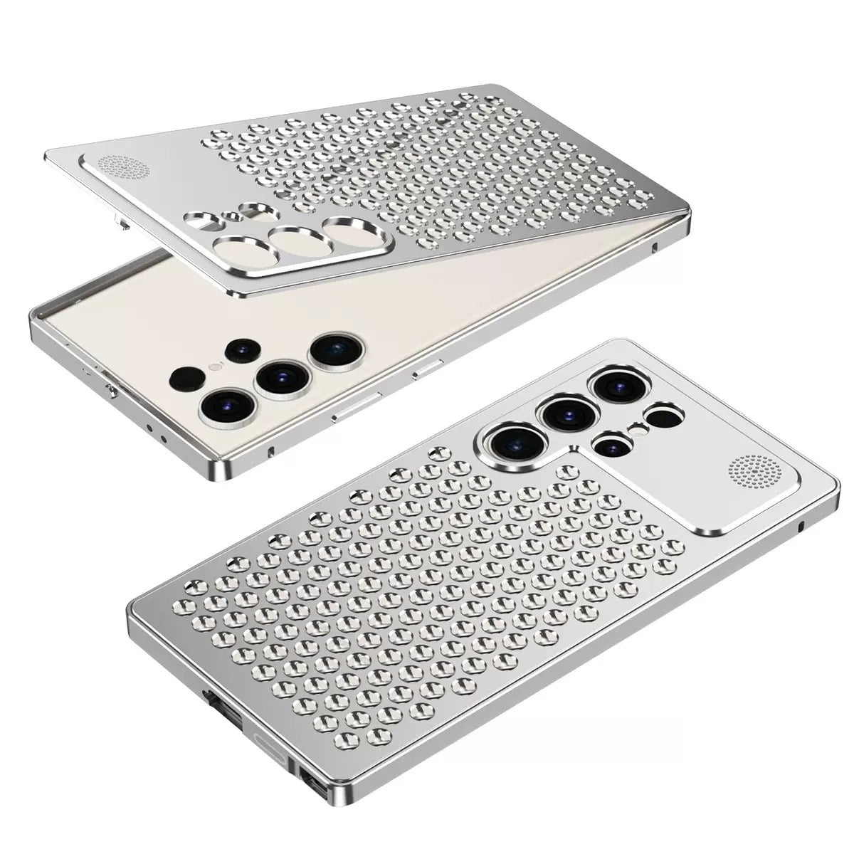Metal Snap Lens Protection Aromatherapy Heat Dissipation Mobile Phone Case
