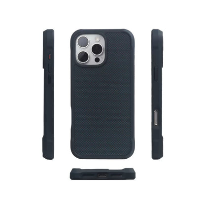 Kevlar Carbon Fiber Leather Anti-Fall Magnetic Phone Case