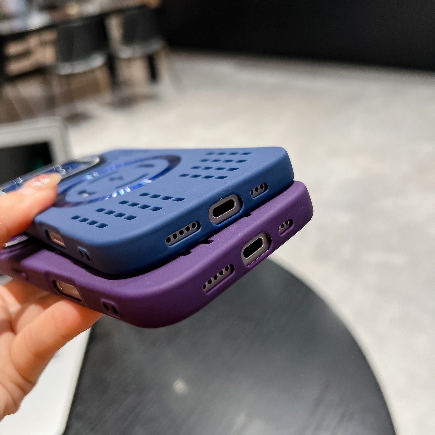Frost Cooling Lens Bracket Magnetic Phone Case