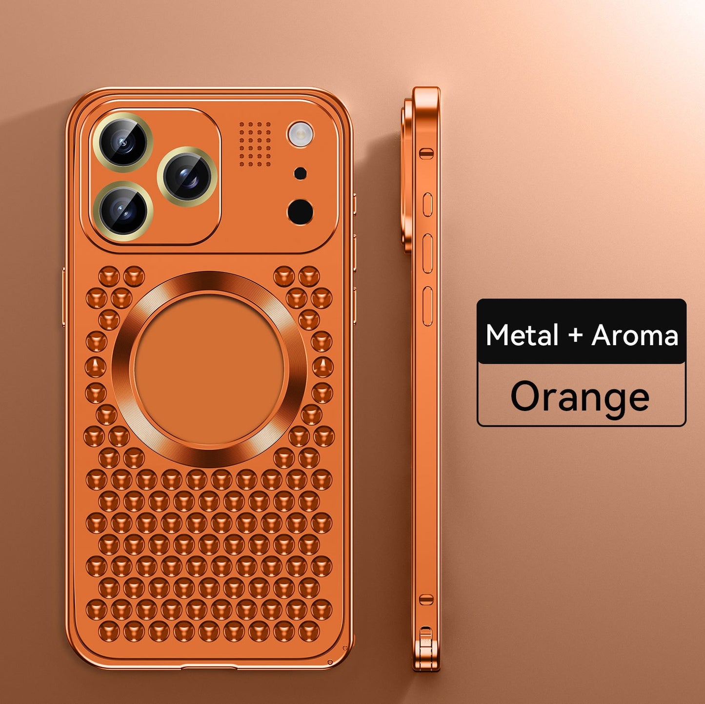 Super Cool Heat Dissipation Anti-fall Metal Magnetic Phone Case