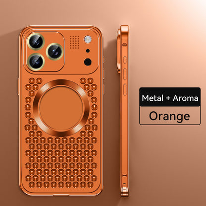 Super Cool Heat Dissipation Anti-fall Metal Magnetic Phone Case