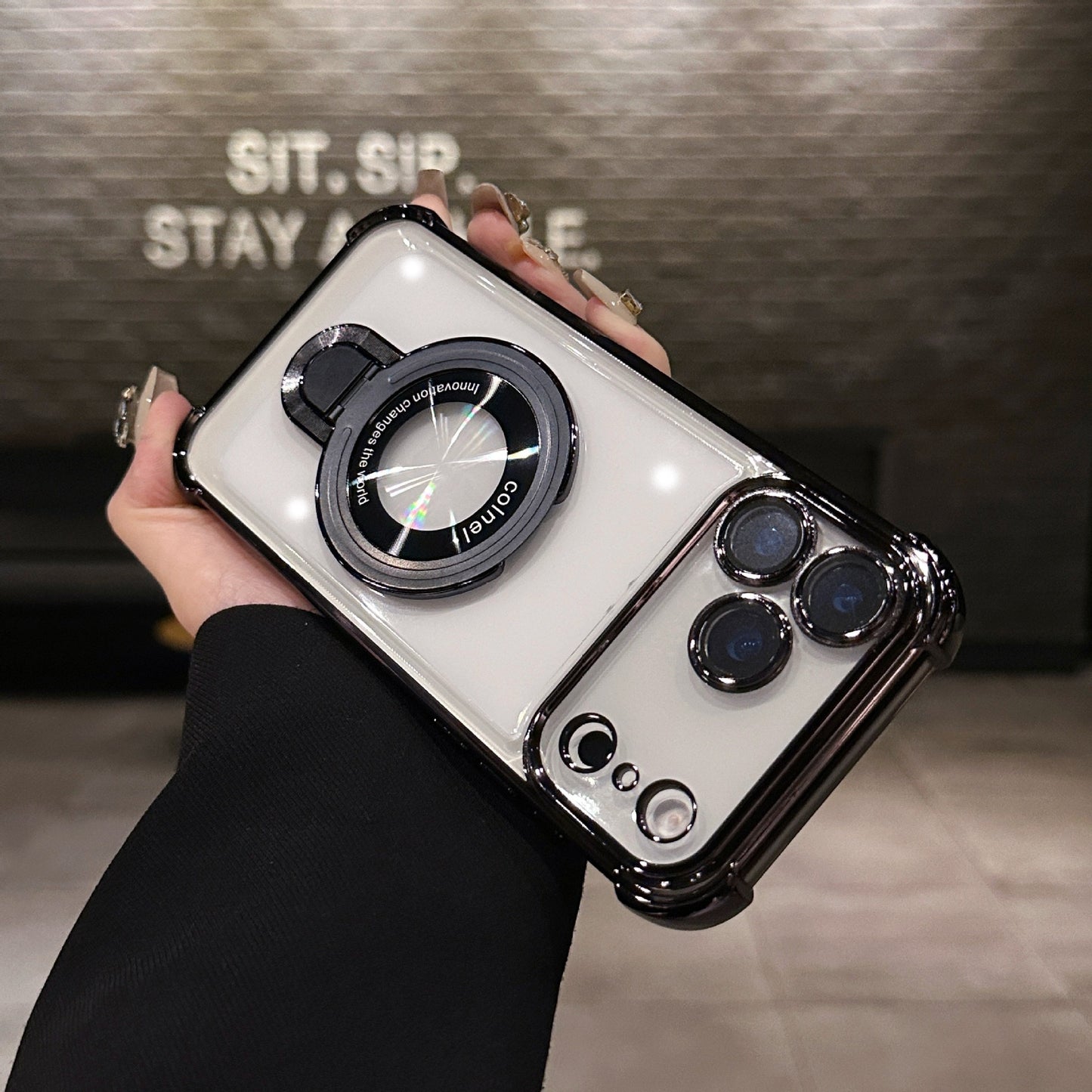 Fashion Anti-fall Bracket Magnetic Phone Case