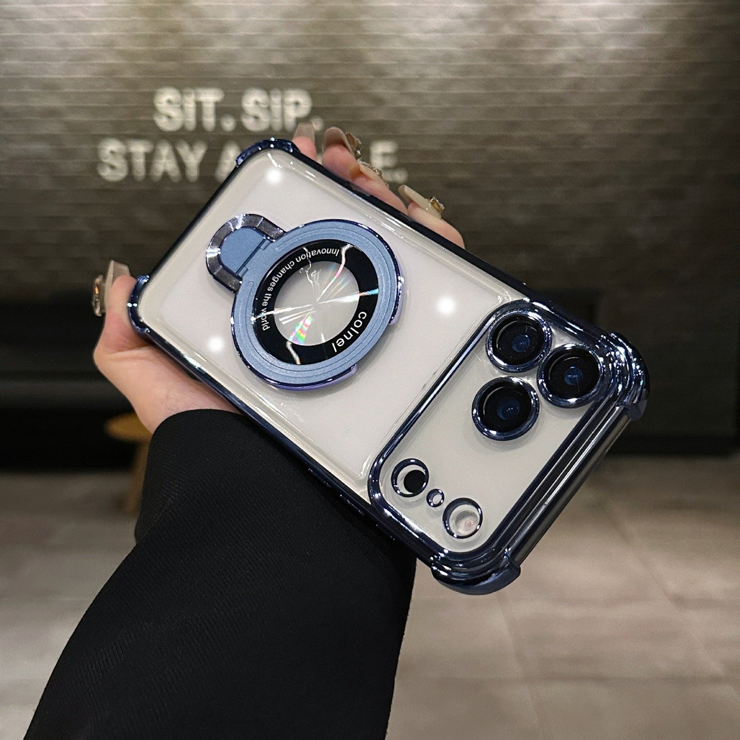 Fashion Anti-fall Bracket Magnetic Phone Case