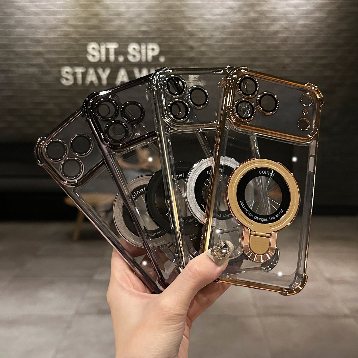Fashion Anti-fall Bracket Magnetic Phone Case