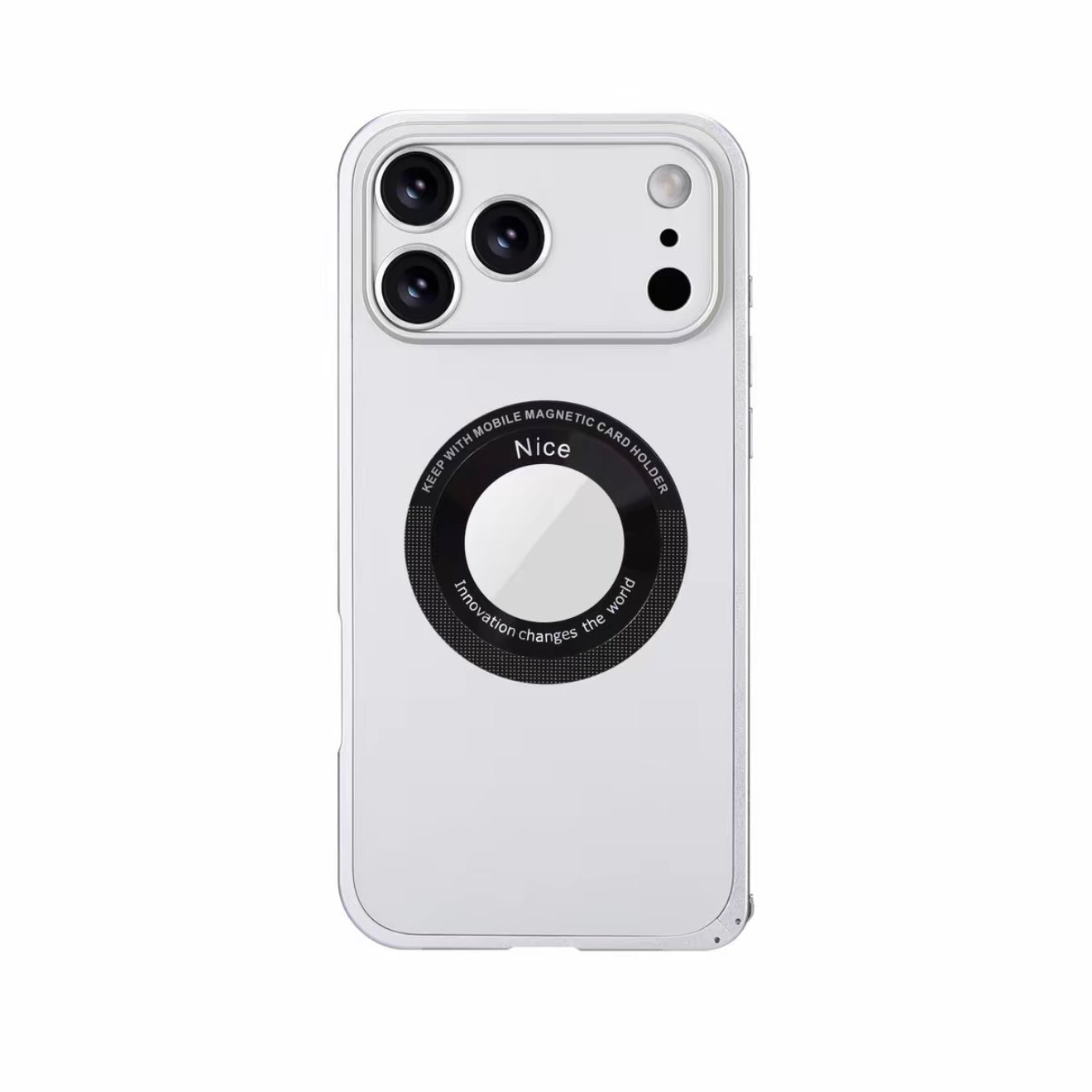 Metal Frame Hollow Magnetic Mobile Phone Case