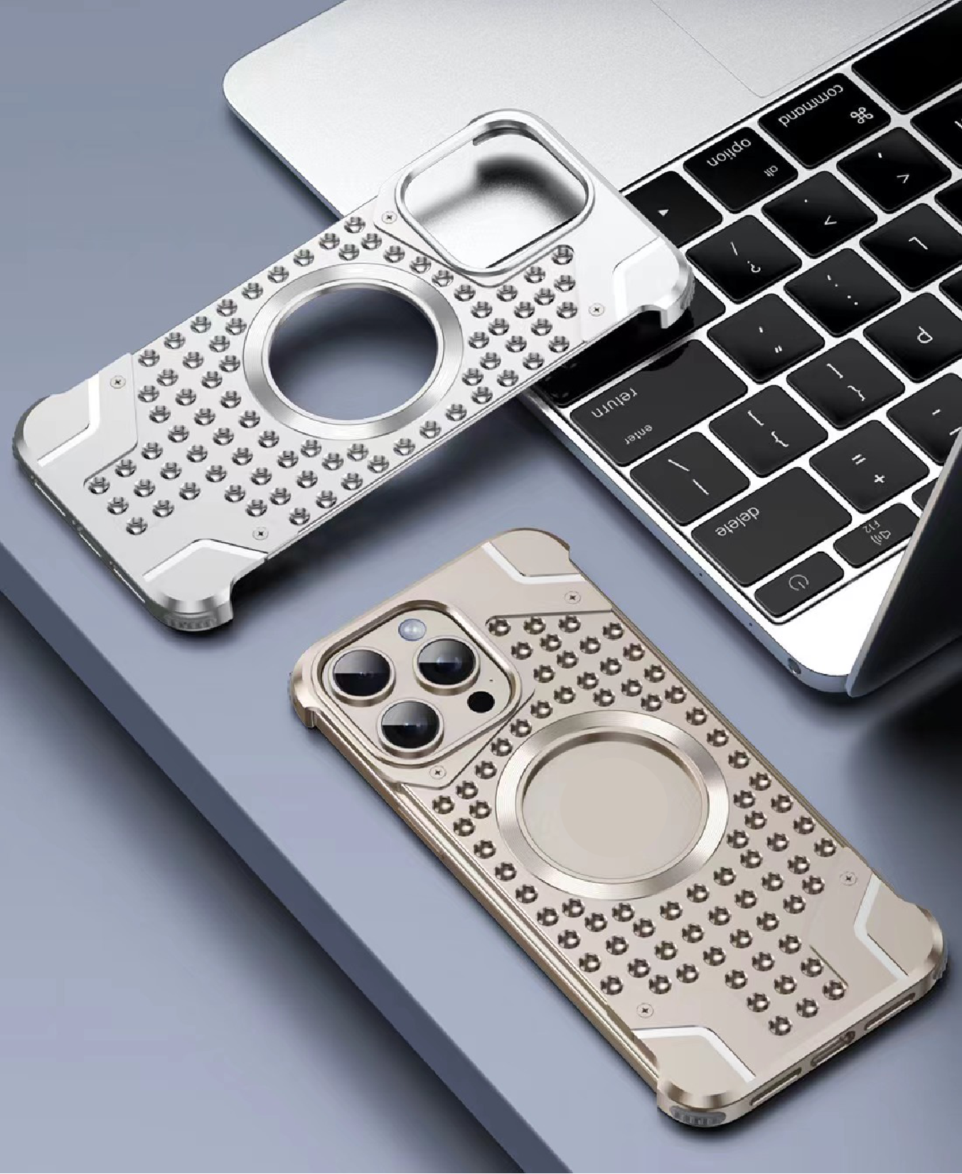 Metal Magnetic Frameless Armor Phone Case