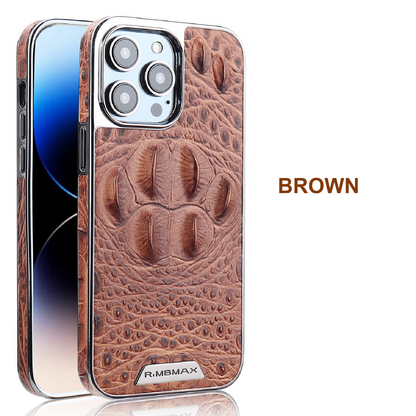 New Genuine Leather Crocodile Pattern Phone Case