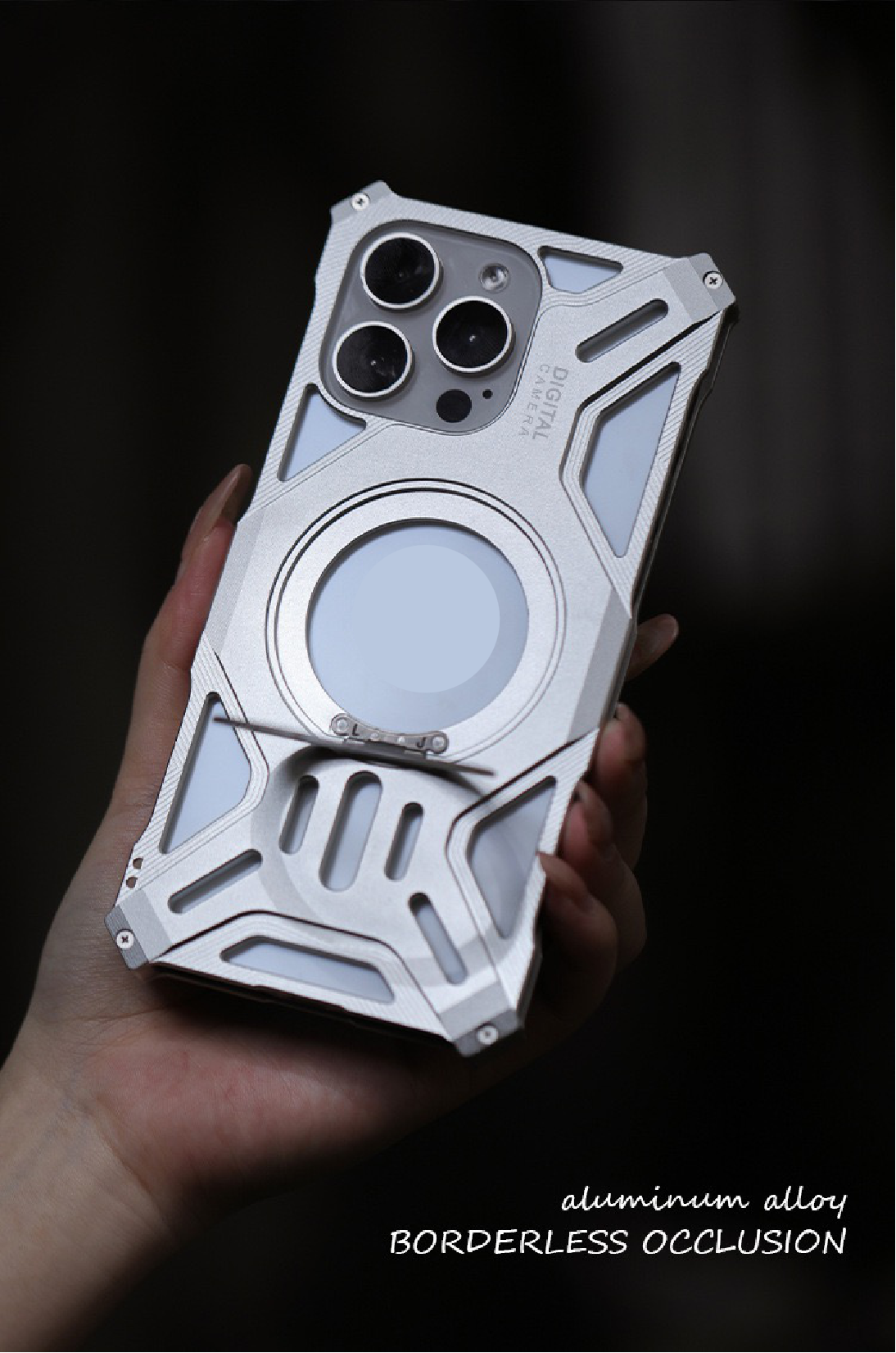 Aluminum Alloy Magnetic Frameless Phone Case