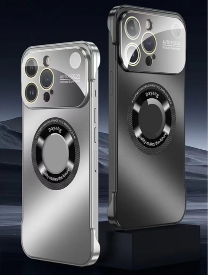Fragrance Lens Protection Frameless Metal Magnetic Phone Case