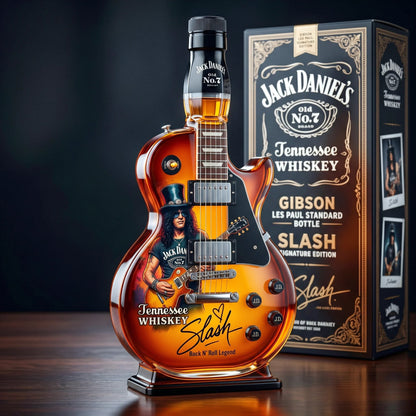 🔥HOT SALE 49% OFF👨‍🎤🤘Appetite for Rock: Vintage Sunburst Guitar Figurine Spirit Bottle🎸✨