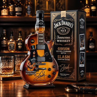 🔥HOT SALE 49% OFF👨‍🎤🤘Appetite for Rock: Vintage Sunburst Guitar Figurine Spirit Bottle🎸✨