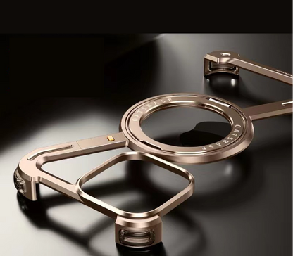 Creative Z-shaped Metal Rotating Stand Magnetic Phone Case