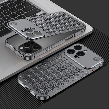Metal Snap Lens Protection Aromatherapy Heat Dissipation Mobile Phone Case