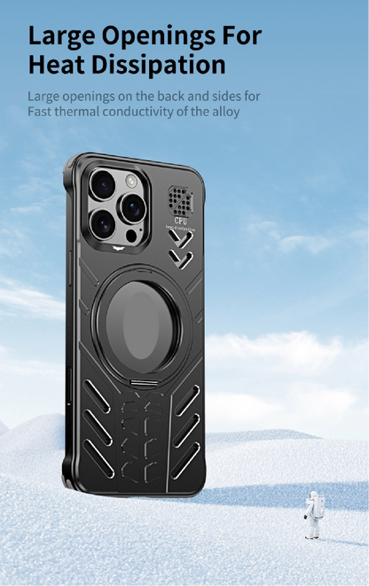New Knight Series Metal Heat Dissipation Magnetic Phone Case