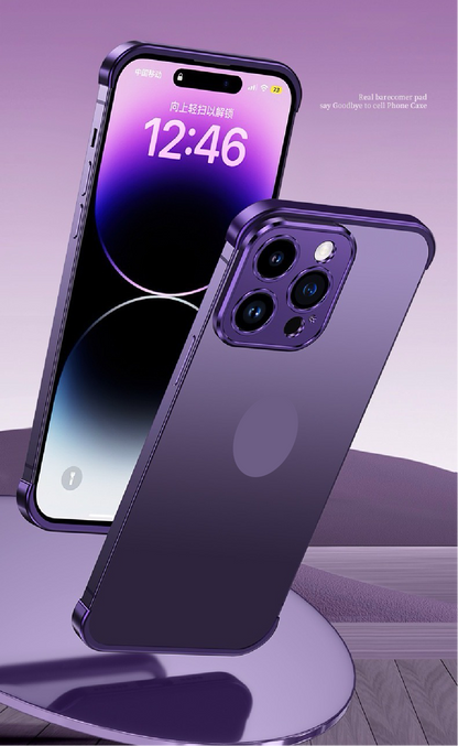 Customized Metal Frameless Lens Protection Phone Case