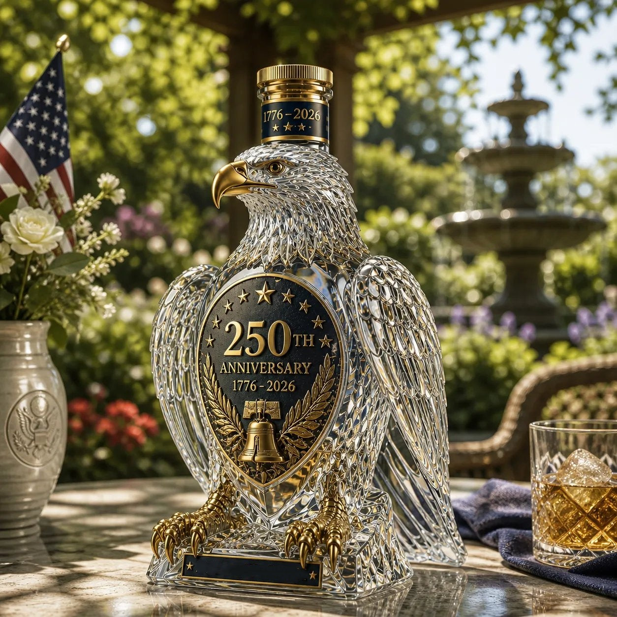 Hawk Eagle America 250th anniversary Bottle