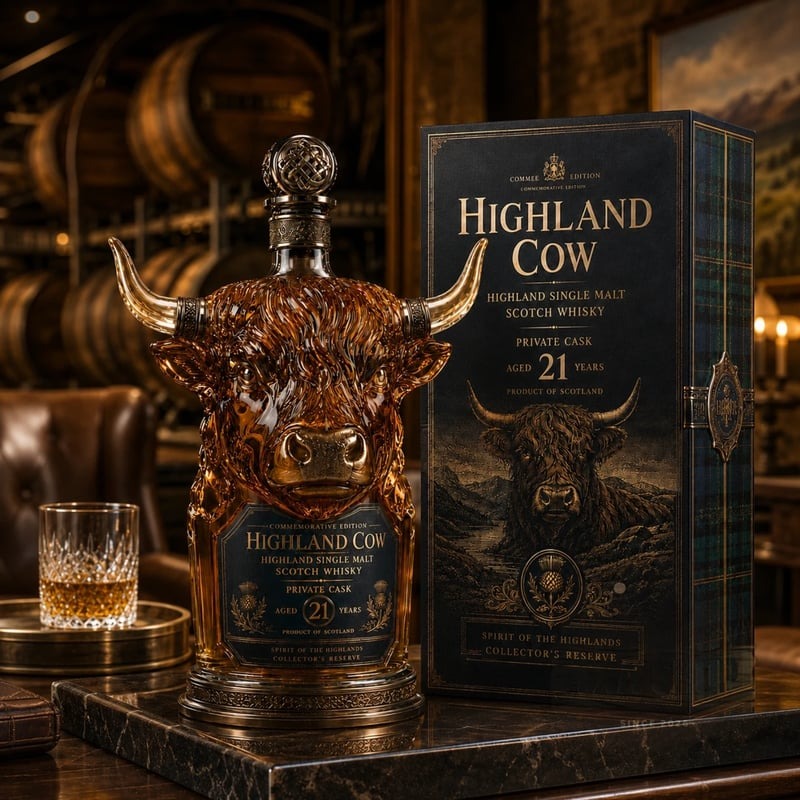 Highland Cow Private Cask 21 Year Bottle