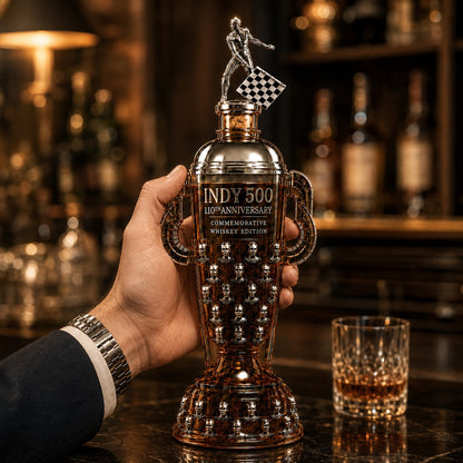 Indy 500 110th Anniversary Whiskey Bottle