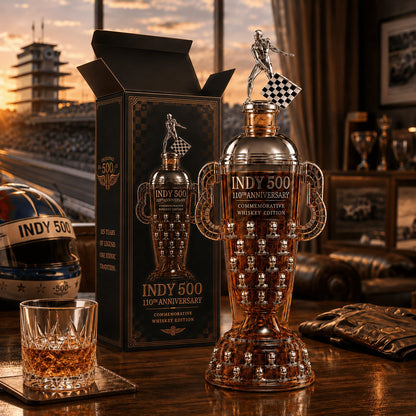 Indy 500 110th Anniversary Whiskey Bottle