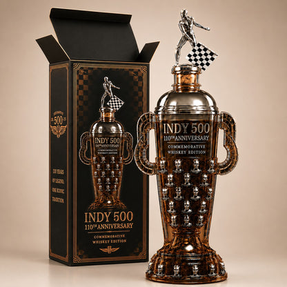 Indy 500 110th Anniversary Whiskey Bottle
