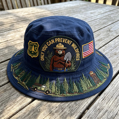 🇺🇸 Last Day Promo: 49% OFF - 🐻USFS Only You Can Prevent Wildfires Boonie Hat🌲