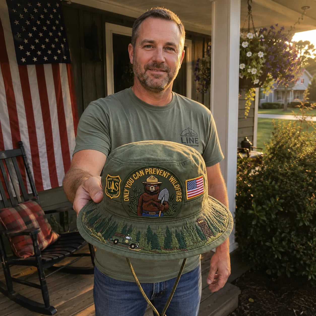 🇺🇸 Last Day Promo: 49% OFF - 🐻USFS Only You Can Prevent Wildfires Boonie Hat🌲