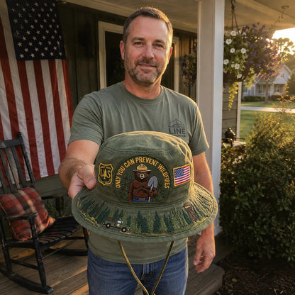 🇺🇸 Last Day Promo: 49% OFF - 🐻USFS Only You Can Prevent Wildfires Boonie Hat🌲