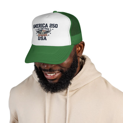 America 250 “We The Free” Patriotic Trucker Hat