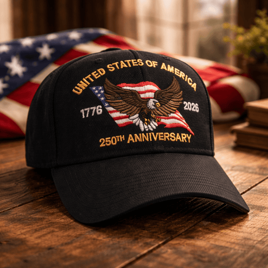 America’s 250th Anniversary Eagle Heritage Premium Embroidered Hat