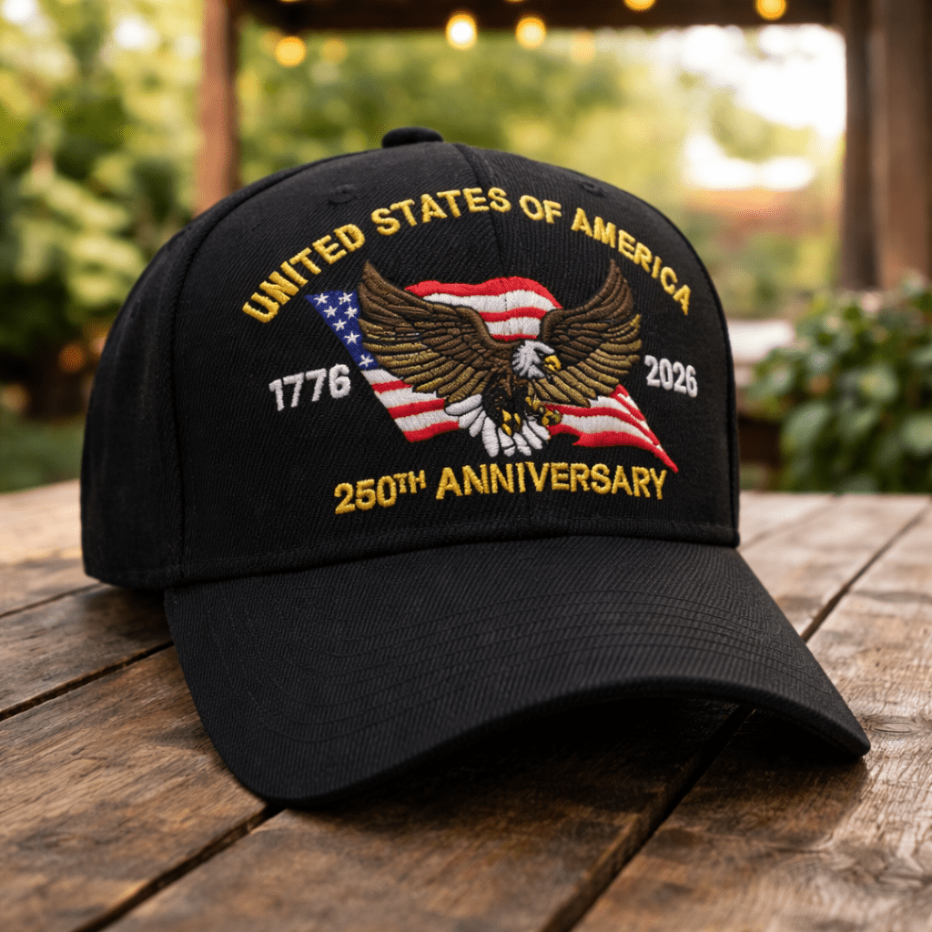 America’s 250th Anniversary Eagle Heritage Premium Embroidered Hat
