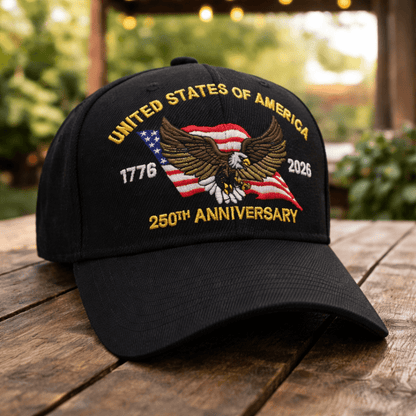 America’s 250th Anniversary Eagle Heritage Premium Embroidered Hat