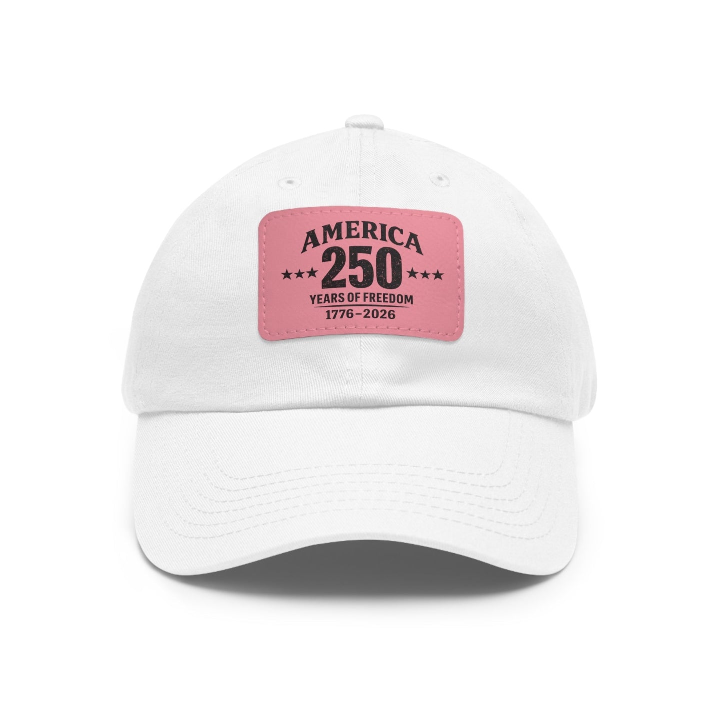 America's 250th Leather Patch Hat — 1776–2026 Patriotic Edition