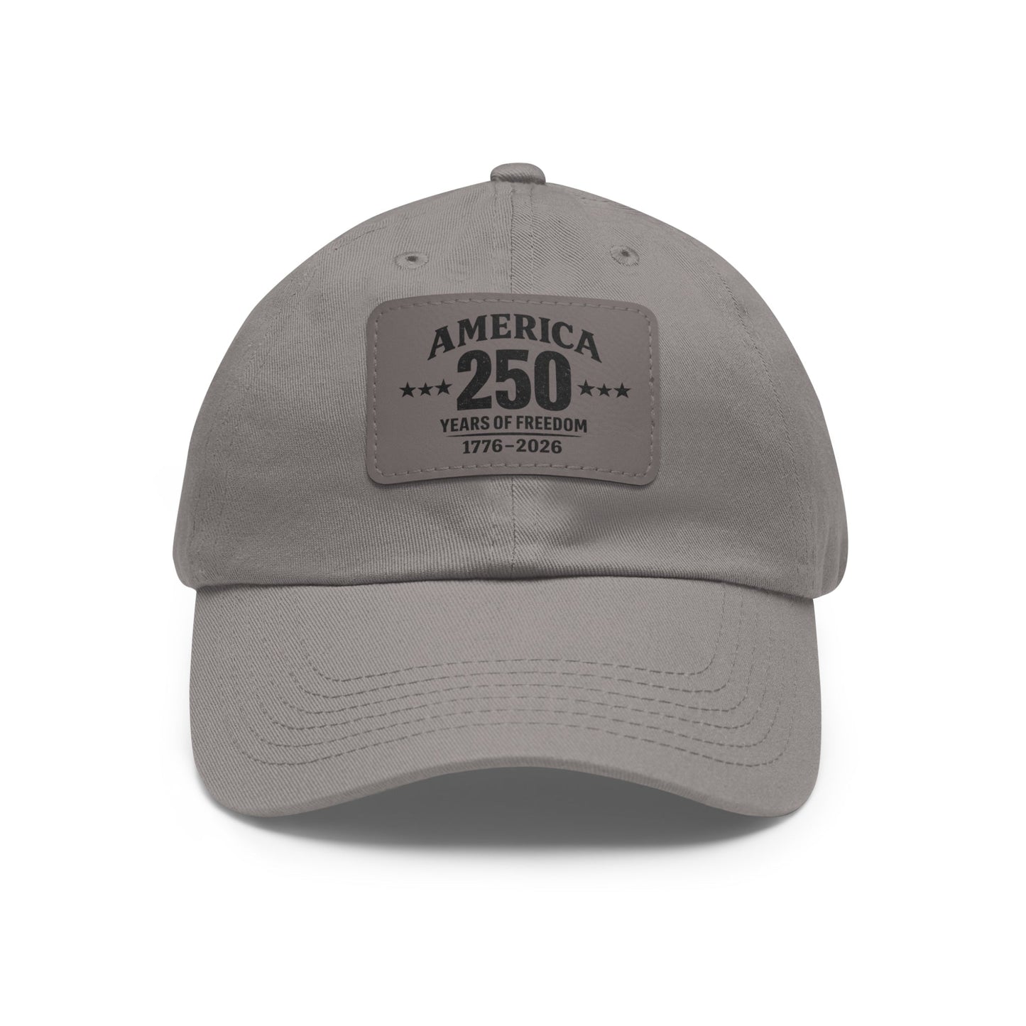 America's 250th Leather Patch Hat — 1776–2026 Patriotic Edition
