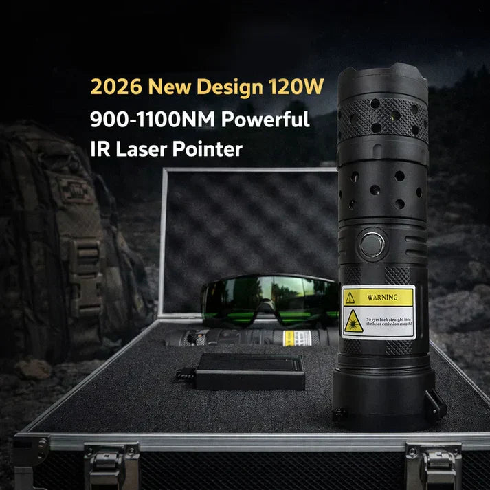 ⚡2026 New Design 120W 900-1100NM Powerful IR Laser Pointer