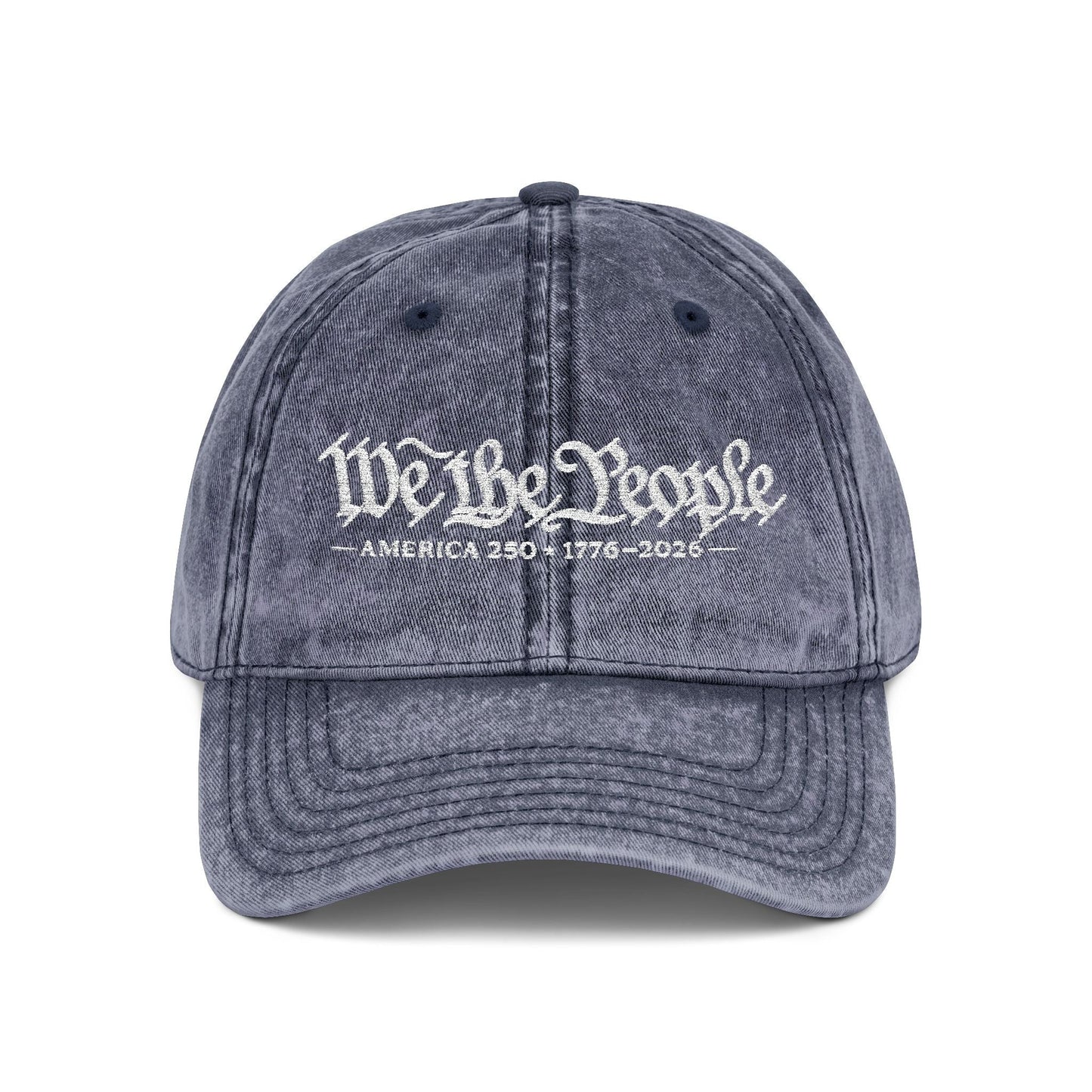 'We the People' Vintage Custom Embroidered Hat