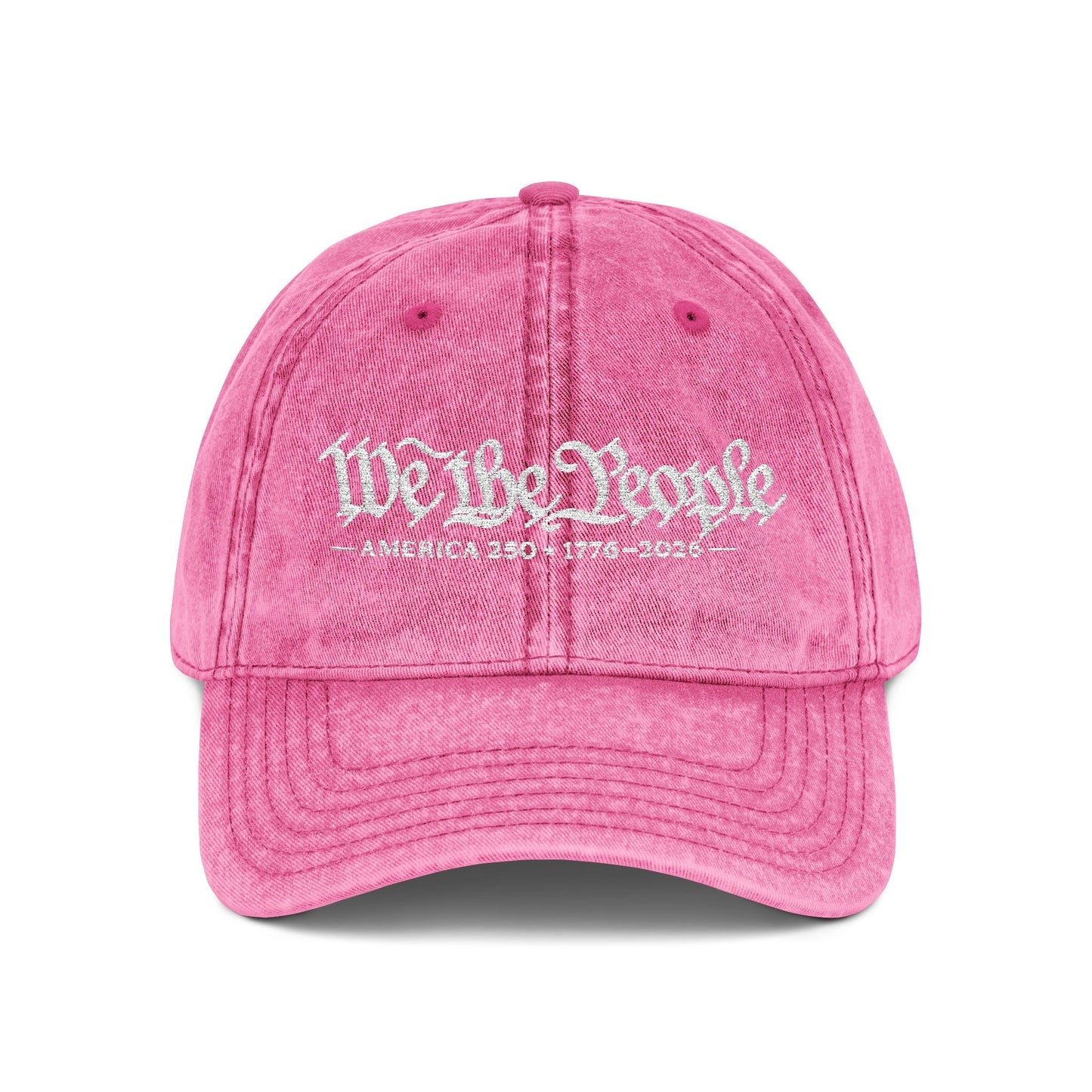 'We the People' Vintage Custom Embroidered Hat