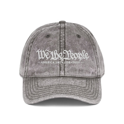 'We the People' Vintage Custom Embroidered Hat