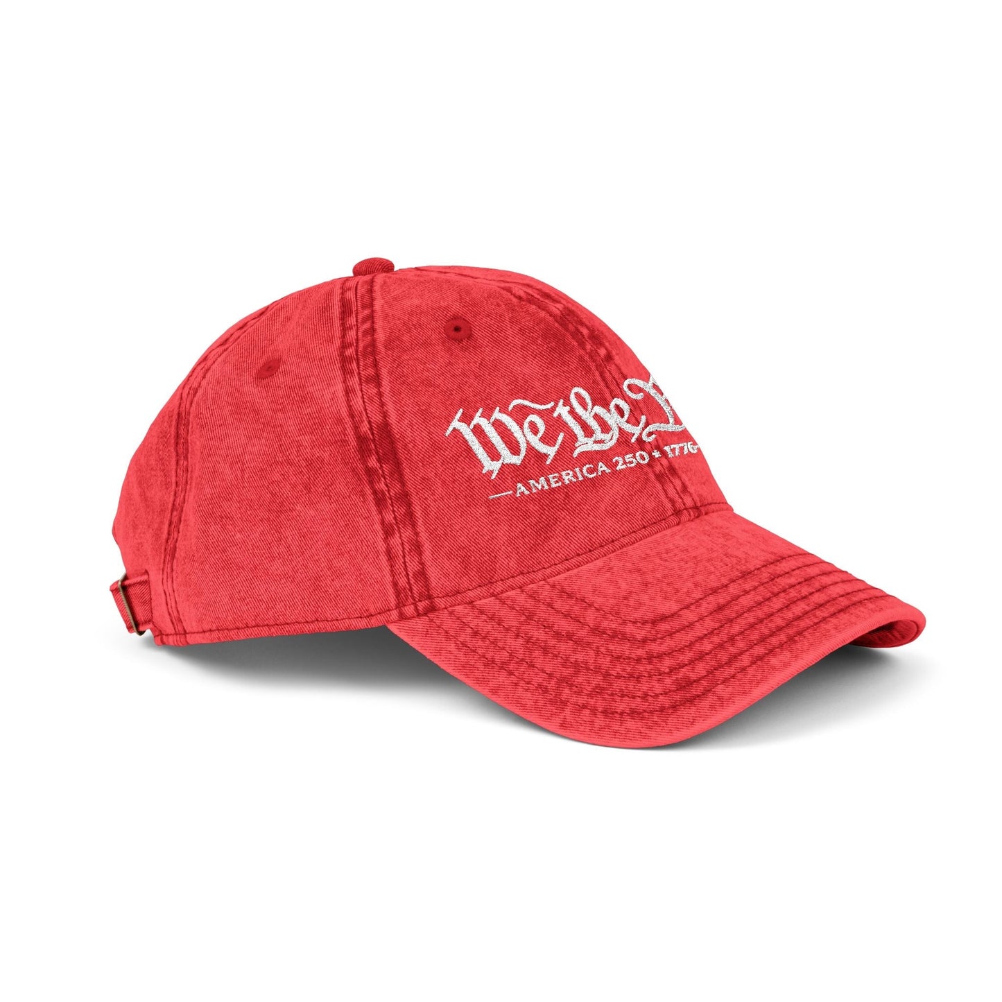 'We the People' Vintage Custom Embroidered Hat