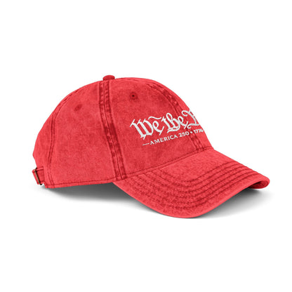 'We the People' Vintage Custom Embroidered Hat