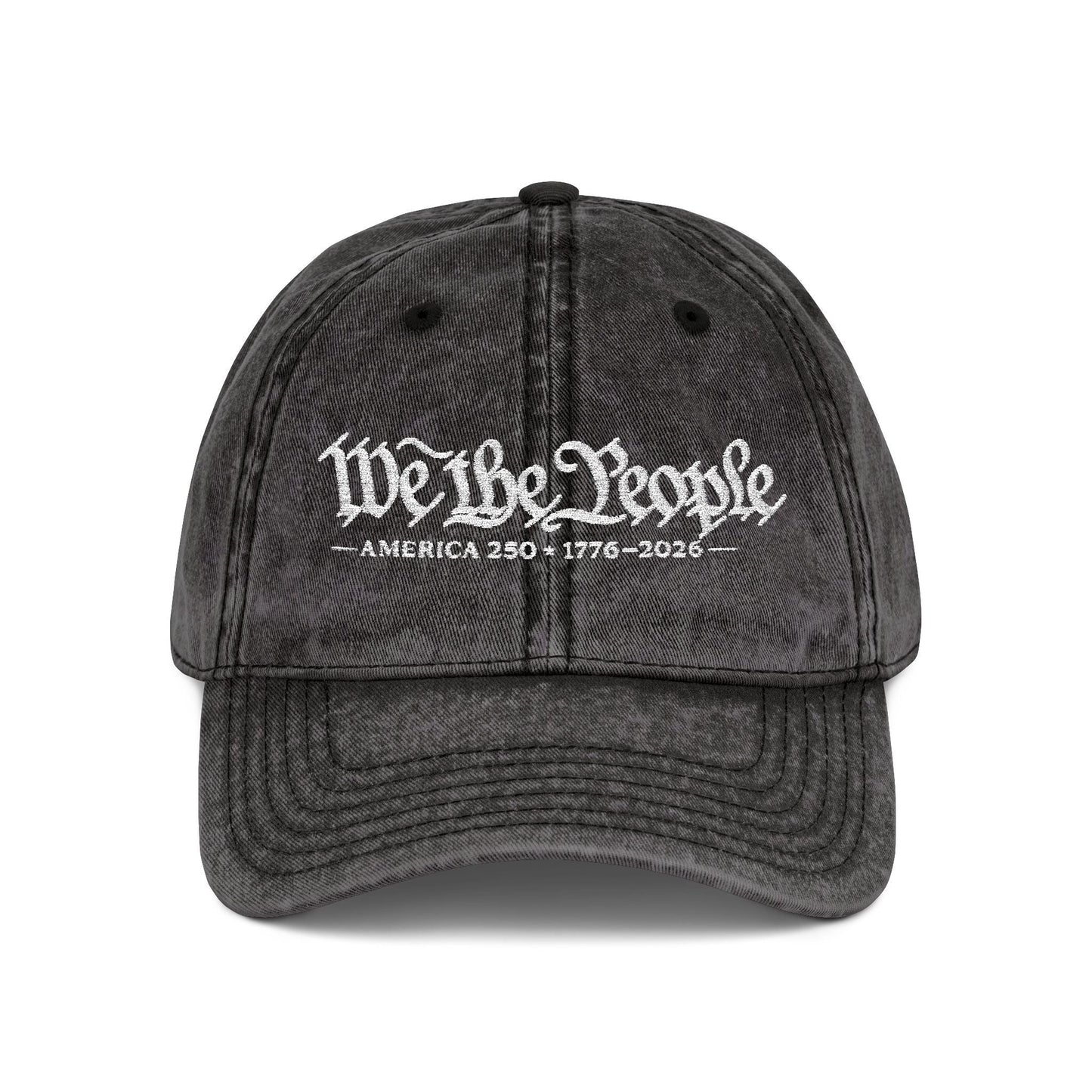 'We the People' Vintage Custom Embroidered Hat