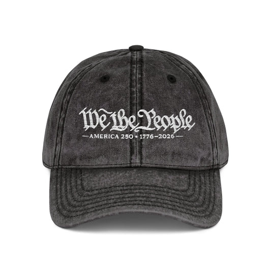 'We the People' Vintage Custom Embroidered Hat
