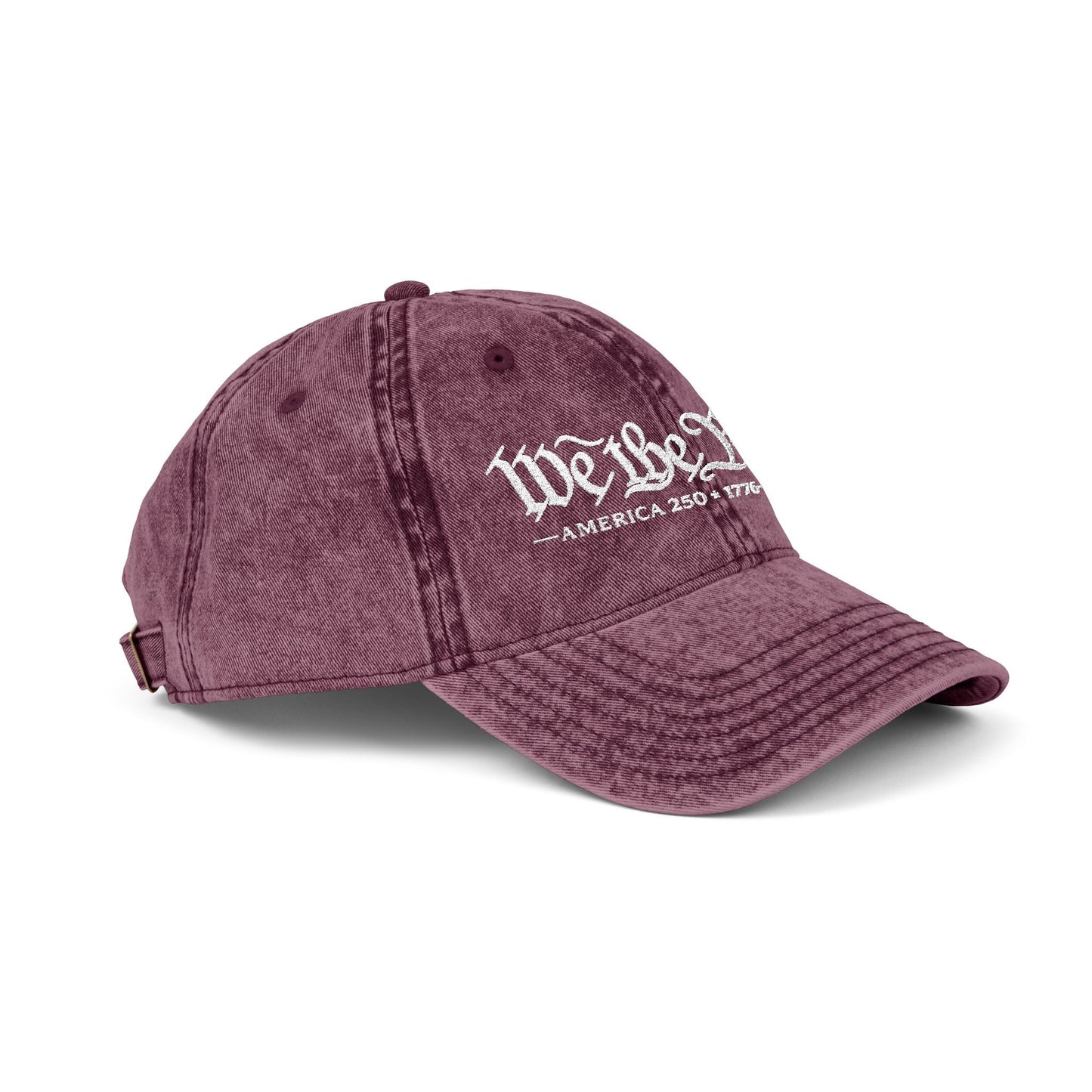 'We the People' Vintage Custom Embroidered Hat